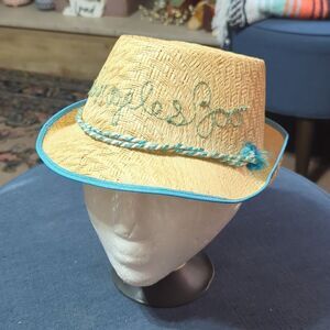 Vintage Souvenir Hat, LA Los Angeles,‎ CA, Souvenir Straw Hat Car